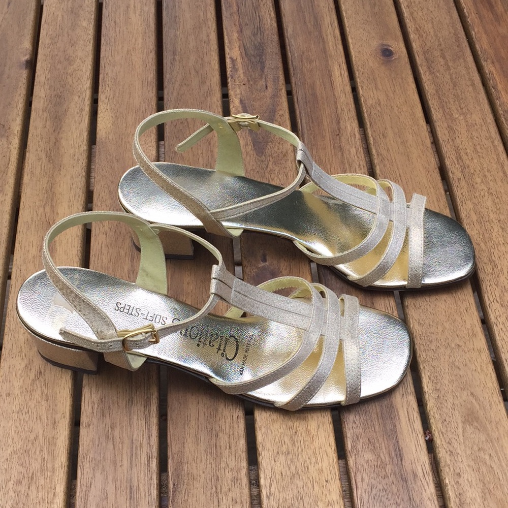 Vintage gold shoes